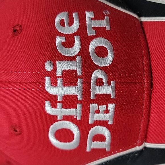 Office Depot Red, Black Carl Edward Roush Fenway Racing Ajustable Baseball Cap - Picture 4 of 11